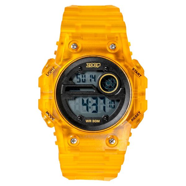 Zoop Mystic Digi Digital Watch For Boys With Transparent Orange Finish From House Of Titan - image number 1