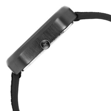 Fastrack After Dark Black Dial Black Leather Strap Watch for Guys