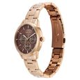 Sonata Festive Quartz Multifunction Brown Dial Metal Strap Watch For Women - image number 1