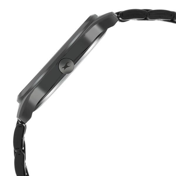 Fastrack Stunners Quartz Analog Black Dial Metal Strap Watch for Guys - image number 4