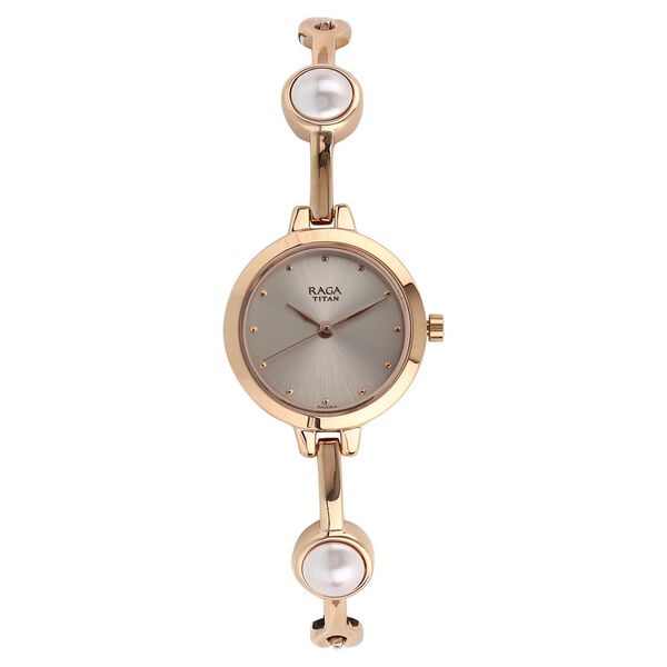 Titan Quartz Analog Grey Dial Metal Strap Watch for Women - image number 0