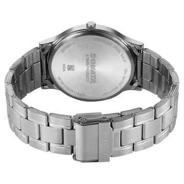 Sonata Aspire Quartz Analog with Date Blue Dial Stainless Steel Strap Watch For Men