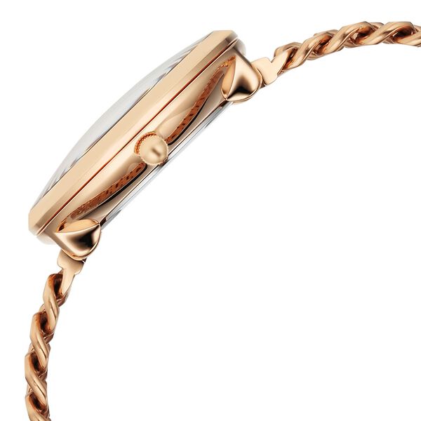 Titan Raga Glimmers Quartz Analog Mother of Pearl Dial Rose Gold Stainless Steel Strap Watch For Women - image number 5