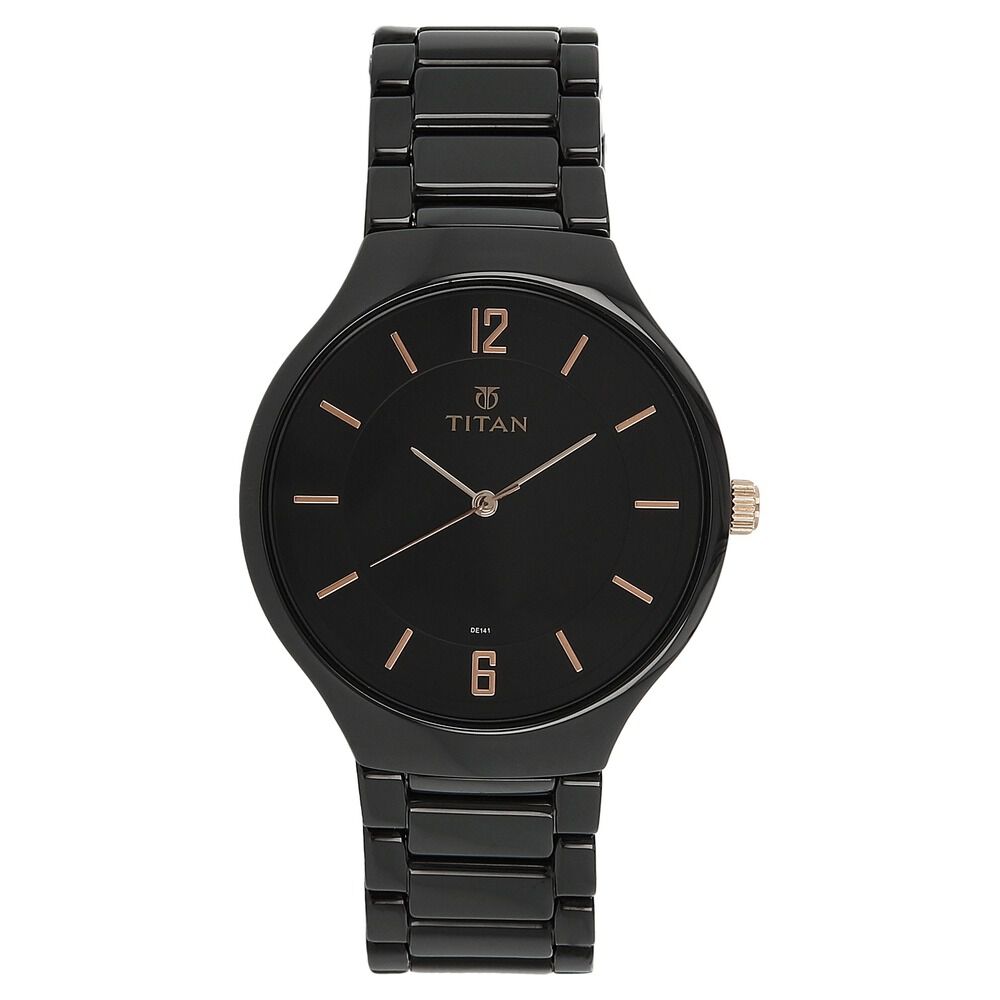 Black chain online titan watch