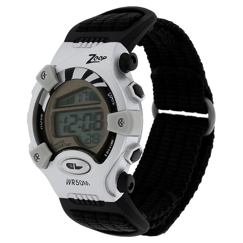 Buy Online Zoop By Titan Digital Dial Nylon Strap Watch for Kids