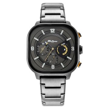 Titan Octane Aerobatics Quartz Chronograph Anthracite Dial Grey Stainless Steel Strap Watch For Men