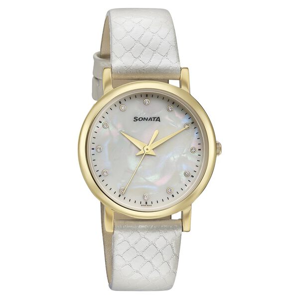 Leather Belt Sonata Hand Watch For Girl Buy Online Poze By Sonata