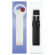 20 mm Black Genuine Leather Strap for Men - image number 5