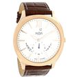 Xylys Swiss Analog with Date Brown Leather Strap and Silver Dial Watch For Men - image number 1