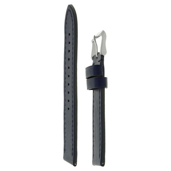 22 mm Blue Genuine Leather Strap for Men - image number 2