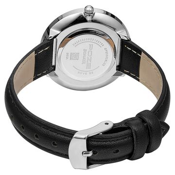 Poze by Sonata Quartz Analog Black Dial PU Leather Strap Watch for Women