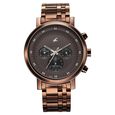Fastrack Kronos Multifunction Black Dial Leather Strap Watch for Guys