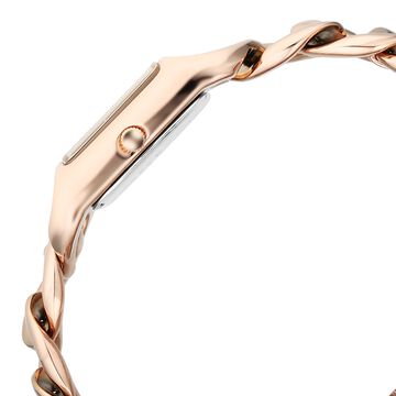 Vyb Prodigy By Fastrack Quartz Analog Maroon Dial Rose Gold Metal Strap Watch For Girls