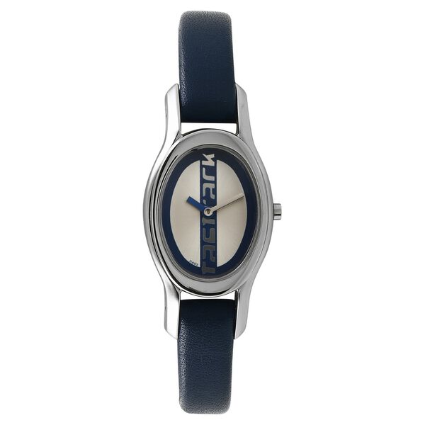 Fastrack Quartz Analog White Dial Leather Strap Watch for Girls - image number 0