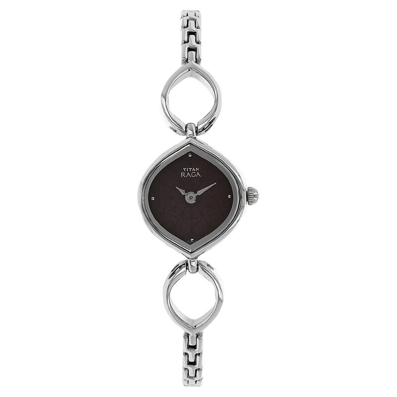 Titan Raga Purple Dial Women Watch With Metal Strap