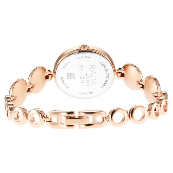 Titan Raga Delight Two Toned Dial Women Watch With Metal Strap - image number 5