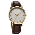 Sonata Wedding Quartz Analog Black Dial Leather Strap Watch For Men