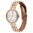 Vyb Starlet By Fastrack Quartz Analog Silver Dial Rose Gold Metal Strap Watch For Girls - image number 4
