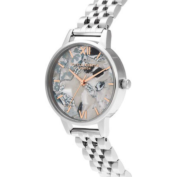 Olivia Burton Quartz Analog Mother of Pearl Dial Stainless Steel Strap Watch for Women - image number 1