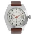 Fastrack Checkmate Quartz Analog Red Dial Leather Strap Watch for Guys
