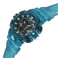 SF Analog Digital blue translucent strap and black dial with blue highlights Watch For Men - image number 1