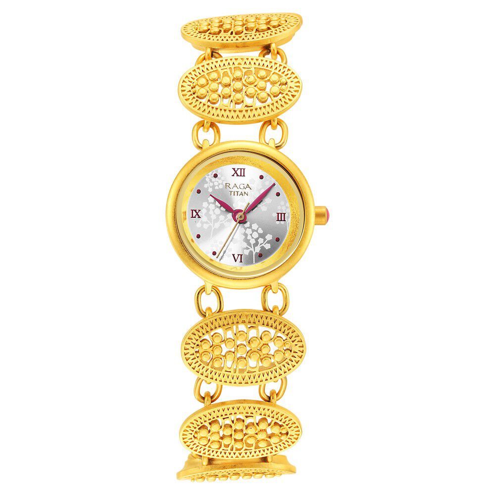 Buy Online Titan Raga X Masaba Silver Dial Analog Steel and Metal
