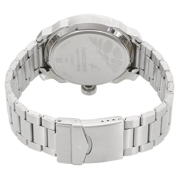 Fastrack Loopholes Quartz Analog White Dial Stainless Steel Strap Watch for Guys - image number 3