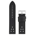 24 mm Black Genuine Leather Straps for Men - image number 0