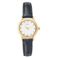 Titan Nebula Vintage 18k Gold Analog Diamond Studded Dial Leather Strap Watch for Women