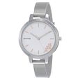 Sonata Silver Lining Black Dial Women Watch With Stainless Steel Strap