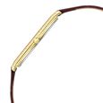 Titan Nebula Ultraslim 18k Gold Analog Diamond studded Bezel Leather Strap Watch for Men - image number 3