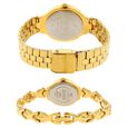 Sonata Quartz Analog Golden Dial Stainless Steel Strap Watch for Couple - image number 3