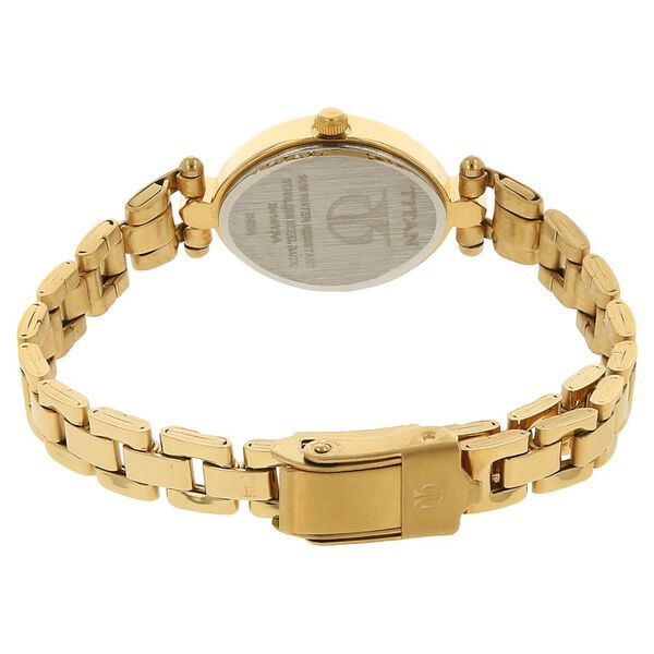 Titan Quartz Analog Silver Dial Stainless Steel Strap Watch for Women - image number 3