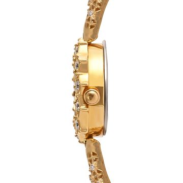 Titan Nebula Jewels 18k Gold Analog with Diamonds Watch for Women