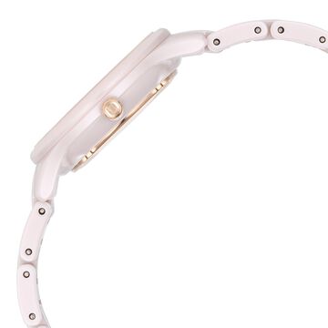 Xylys Swiss Analog with Date Pink Ceramic Strap and Dial Watch For Women