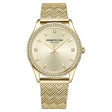 Kenneth Cole Quartz Analog Champagne Dial Stainless Steel Strap Watch for Women