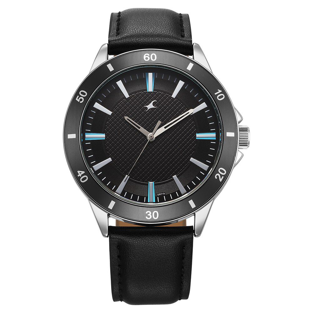 Fastrack Stunners X Quartz Analog Black Dial Leather Strap Watch For Guys-picture-27