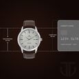 Titan Classic Silver Dial Analog with Date Leather Strap watch for Men - image number 2