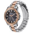 Poze By Sonata Quartz Analog Black Dial Two Toned Metal Strap Watch For Men - image number 4