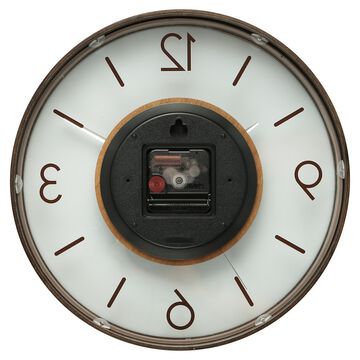 Titan Glass-Wood Fusion Wall Clock