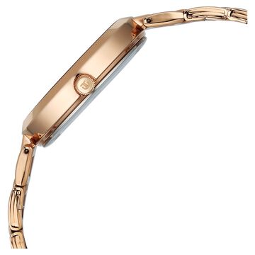 Titan Purple Superheads Quartz Analog Rose Gold Dial Rose Gold Stainless Steel Strap Watch For Women