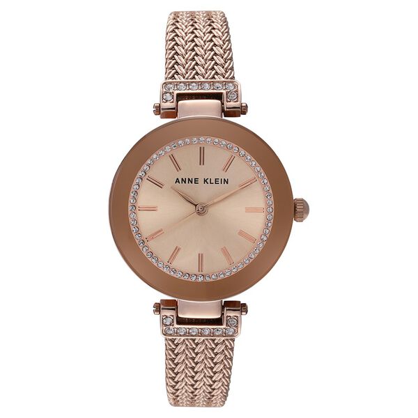 Anne Klein Quartz Analog Rose Gold Dial Metal Strap Watch for Women - image number 0