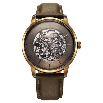 Titan Automatic Color Upgrade Brown Dial Brown Color Leather Strap Watch For Men