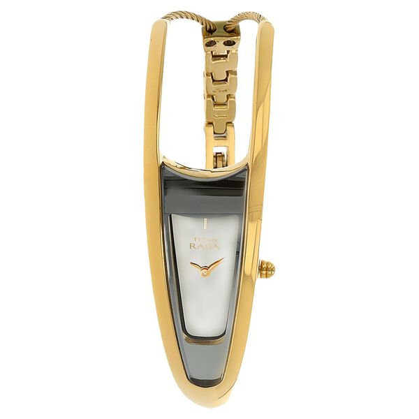 Titan Raga Silver Dial Analog Bimetal Strap watch for Women - image number 0