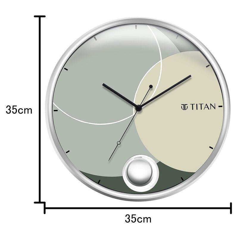 Buy Online Titan's Modern Classic 35 cm Pendulum Clock Silent, Clear
