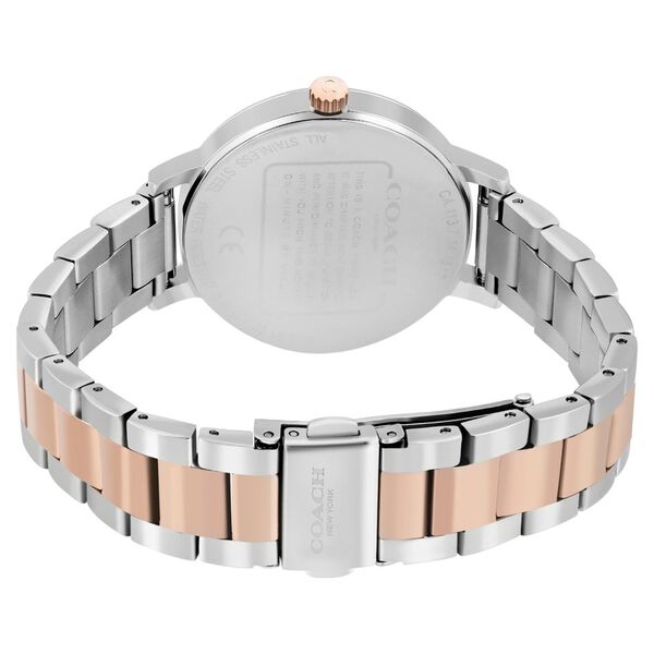 Coach Quartz Analog Silver Dial Stainless Steel Strap Watch for Women - image number 4