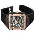 Kenneth Cole Automatic With Self Winding Automatic With Self Winding Grey Dial Silicone Strap Watch For Men - image number 2