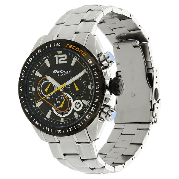 Titan Quartz Chronograph Black Dial Watch for Men - image number 1