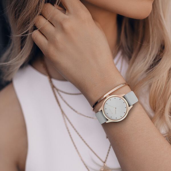 Titan Athleisure White Dial Analog Rubber Strap Watch for Women - image number 5