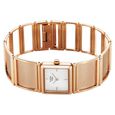 Titan Raga Ethereal Quartz Analog White Mother Of Pearl Dial Rose Gold Stainless Steel Strap Watch For Women - image number 3